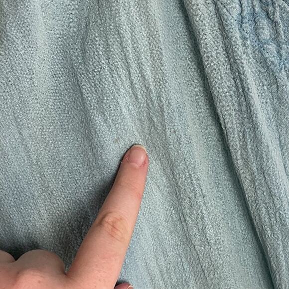 Ripcurl Womens Surf Pants Pure Cotton Drawstring Boho Chic Pants Blue - Picture 10 of 15